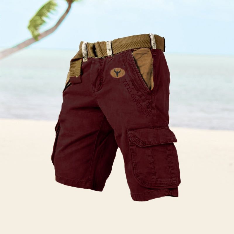 Malou | Men's Relaxed-Fit Cargo Shorts with Pockets