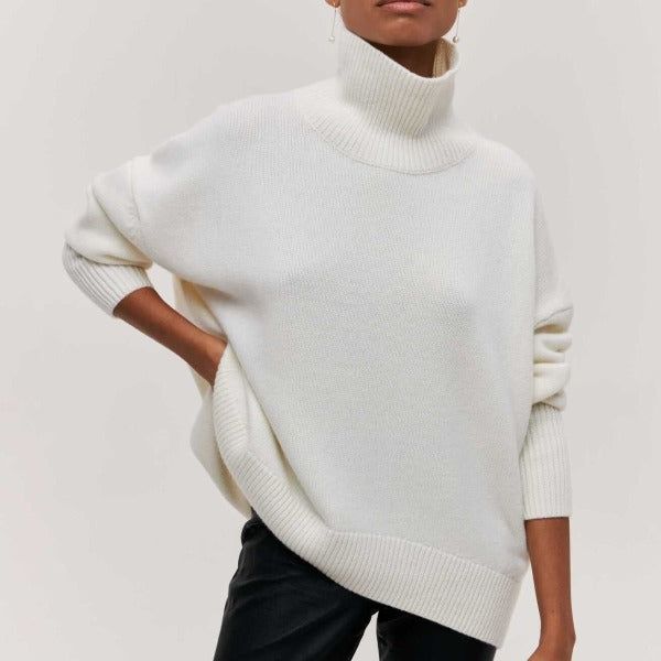 Romy | Women's Turtleneck Knit Sweater – Winter Style