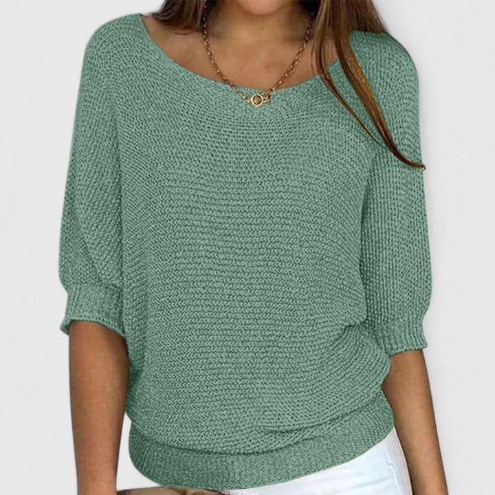 Estelle | Women's Relaxed-Fit V-Neck Knit Pullover