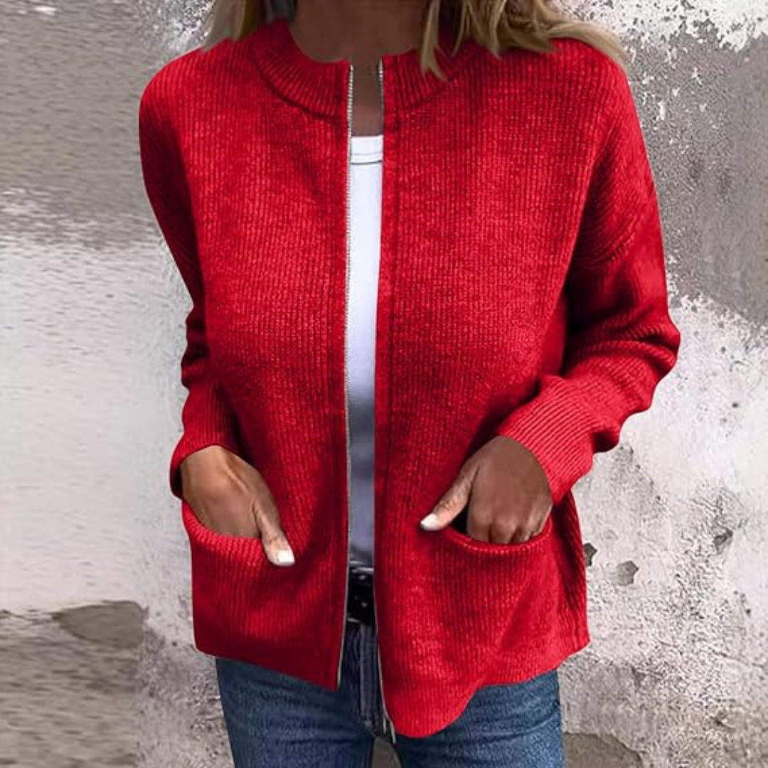 Signe | Women's Relaxed-Fit Longline Cardigan – Autumn Layering