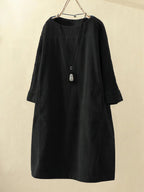 Maeve | Women's Textured Long Sleeve Midi Dress