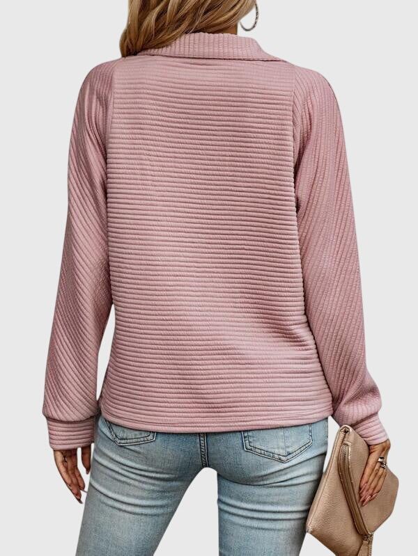 Quinn | Women's Half-Zip Turtleneck Sweater