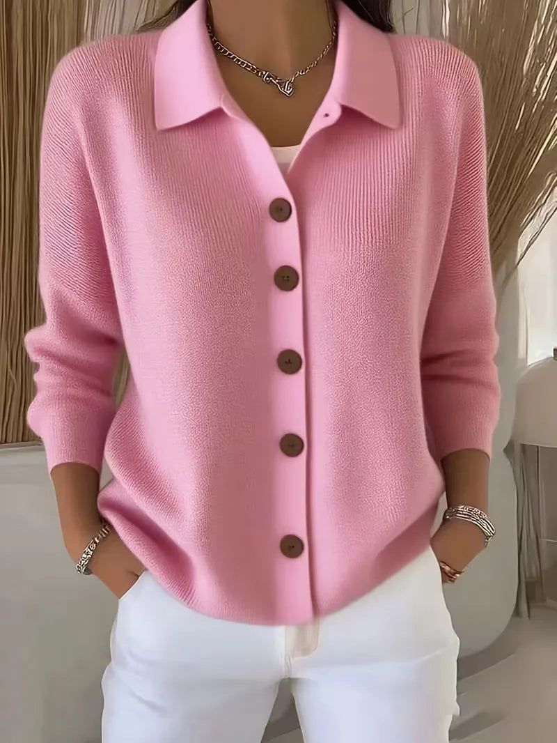 Nora | Women's V-Neck Button-Front Cardigan
