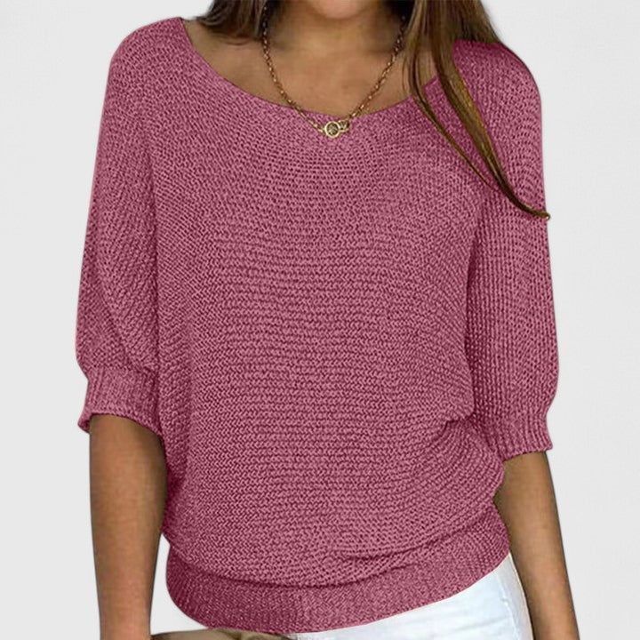 Estelle | Women's Relaxed-Fit V-Neck Knit Pullover