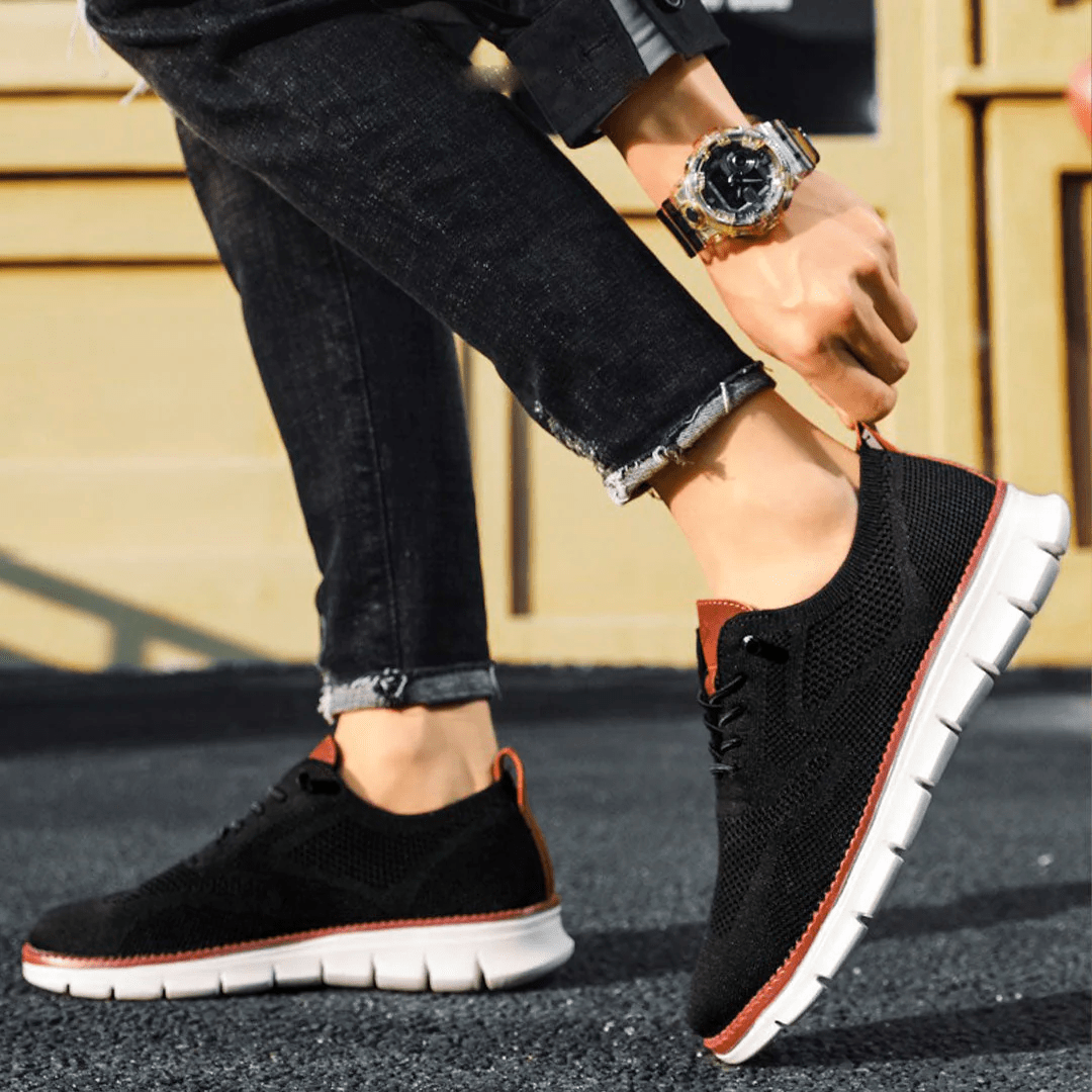 Ole | Men's Cushioned Mesh Lace-Up Sneakers