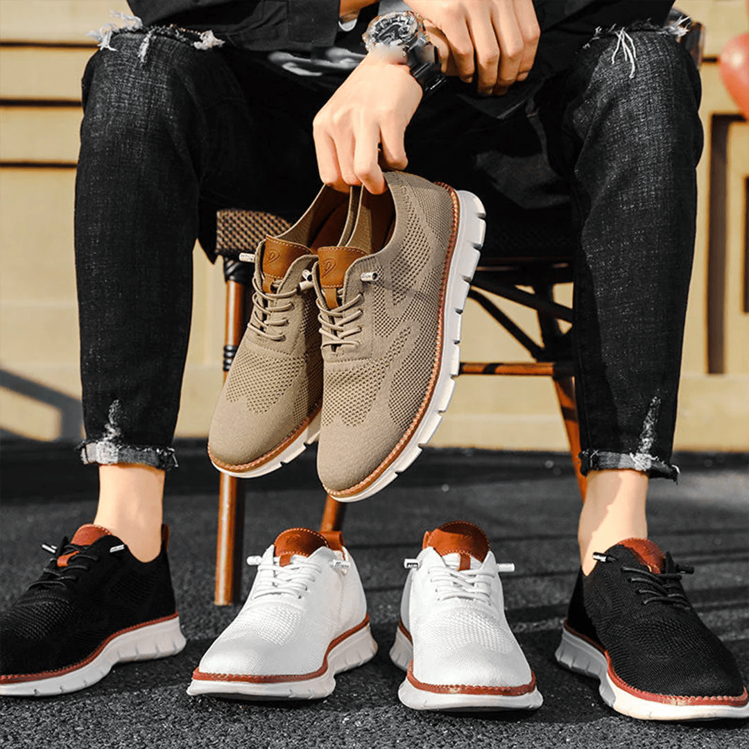 Ole | Men's Cushioned Mesh Lace-Up Sneakers