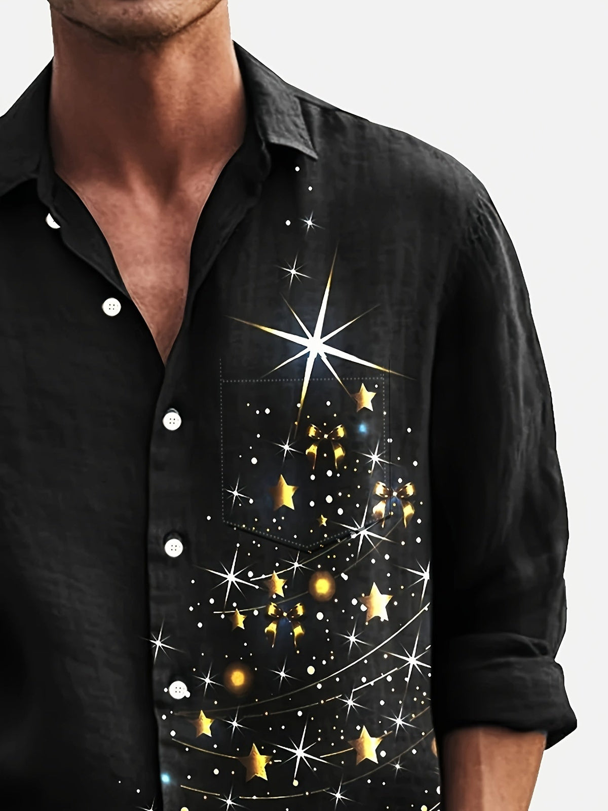Falk | Christmas Blouse Button-Down Shirt for Men