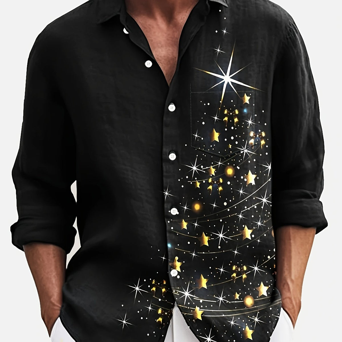 Falk | Christmas Blouse Button-Down Shirt for Men