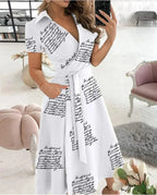Zita | Women's Wrap Front A-Line Midi Dress