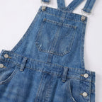 Ingrid | Women's Straight-Leg Jumpsuit with Bib Pocket and Rolled Cuffs