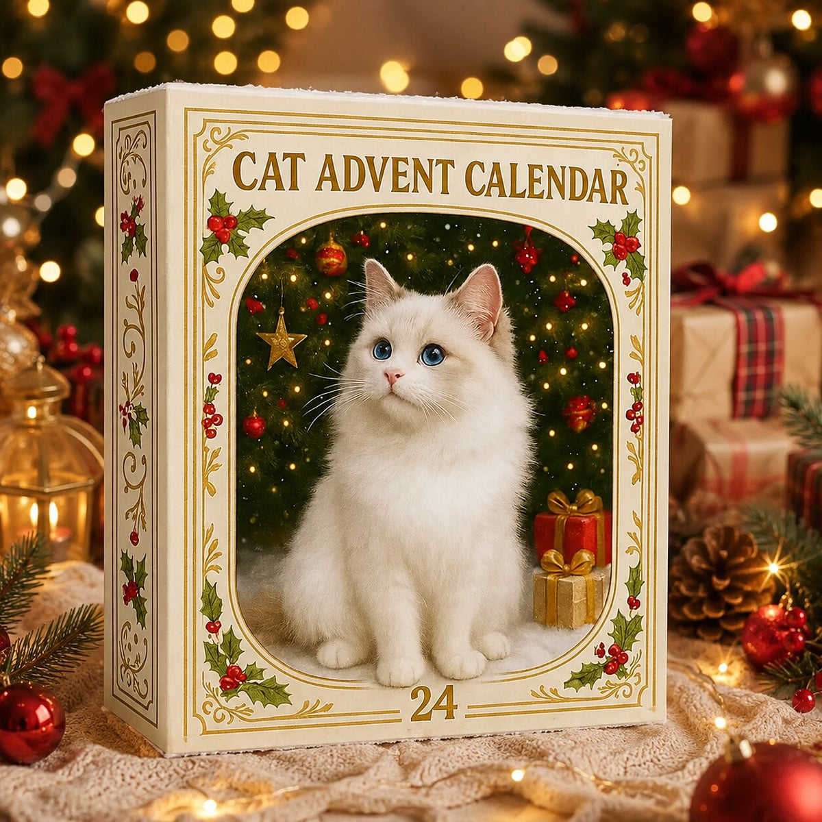 Milo | Advent Calendar Christmas Gift with 24 Cat Figurines