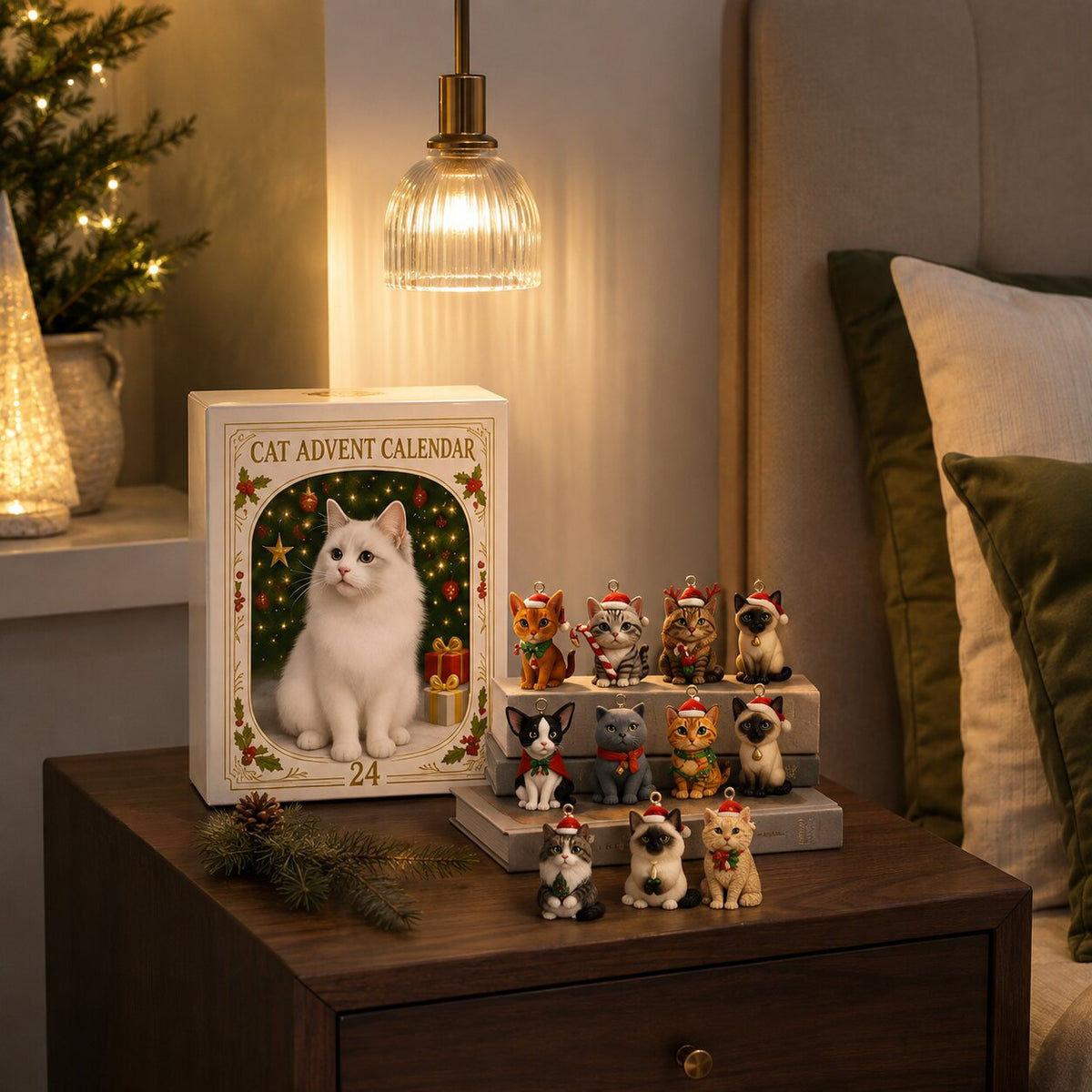 Carly | Cat Advent Calendar Christmas Gift with 24 Mini Figurines