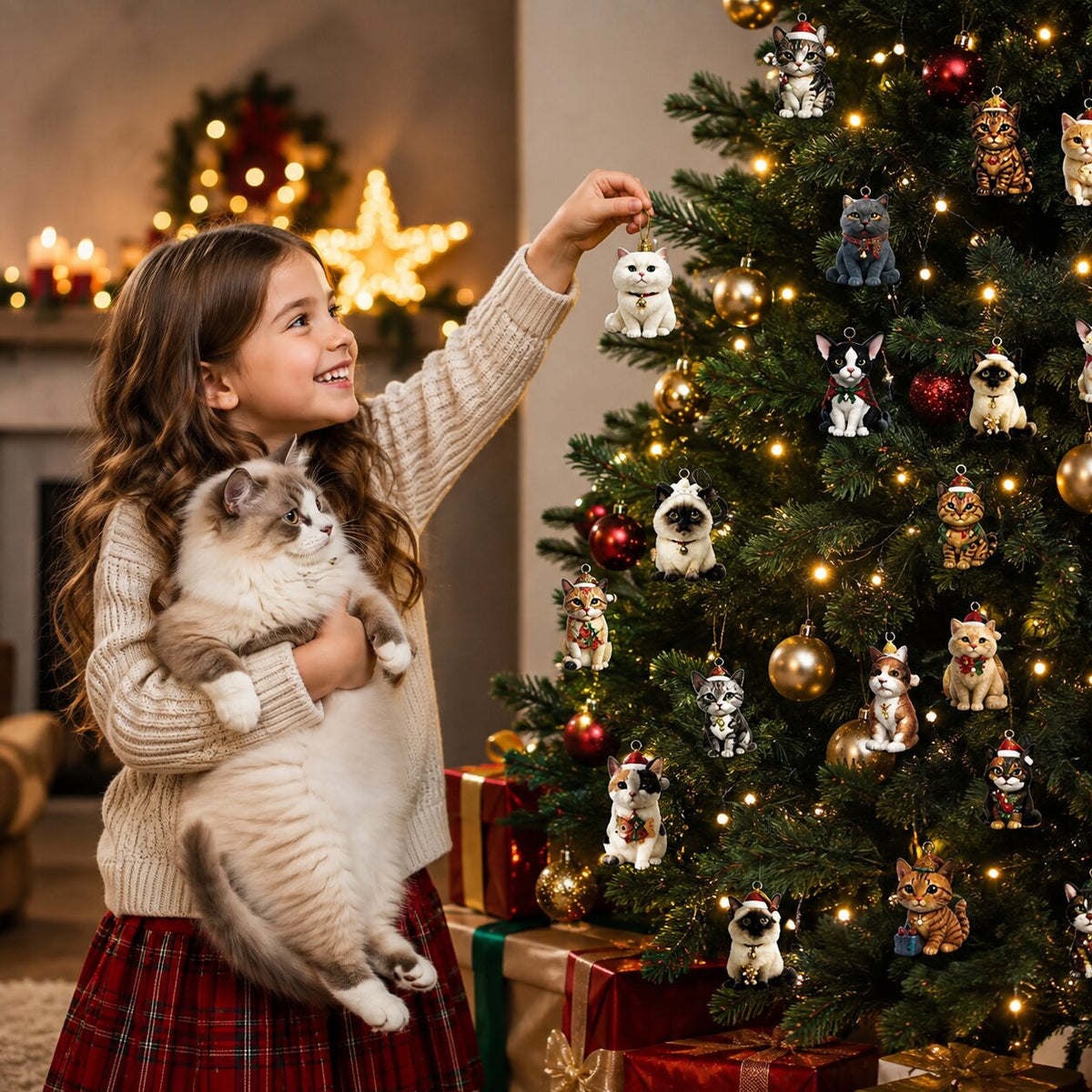 Carly | Cat Advent Calendar Christmas Gift with 24 Mini Figurines