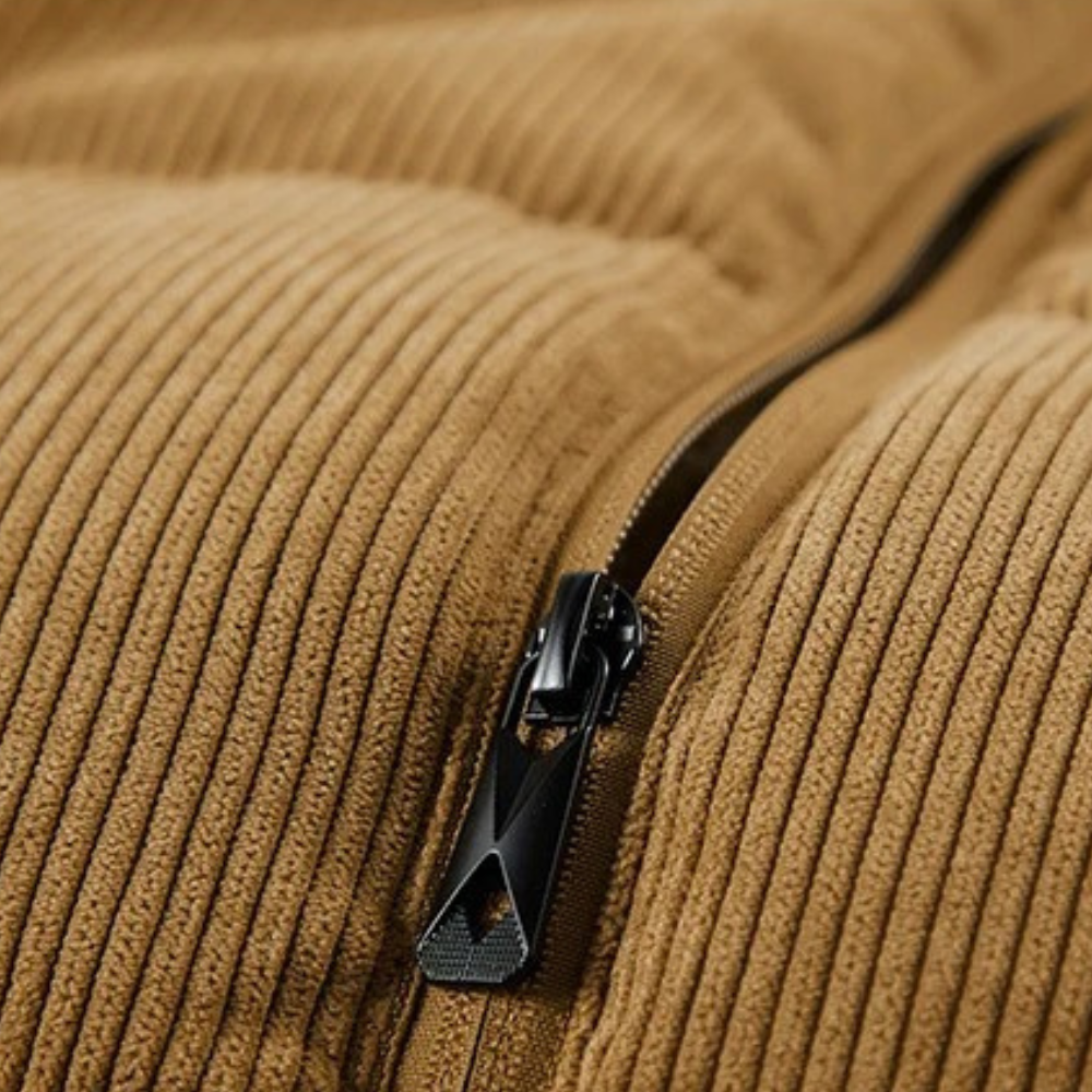 Jesse | Men's Corduroy Front-Zip Vest with Pockets