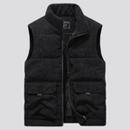 Jesse | Men's Corduroy Front-Zip Vest with Pockets