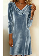Stephanie | Women's Cocktail Dress Cowl Neck Bodycon Midi