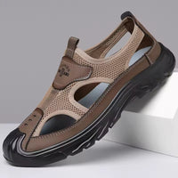 Brent | Men's Mesh Closed-Toe Sandals with Cut-Outs