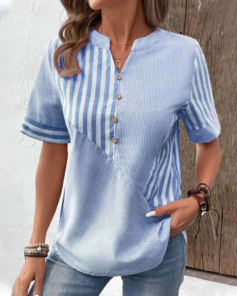 Monroe Soft Striped Blouse