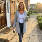 Harriet | Women's Oversized Hooded Cardigan with Button Front and Pockets