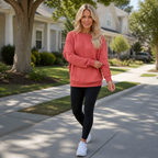 Sienna | Women's Oversized Kangaroo Pocket Crewneck Sweatshirt