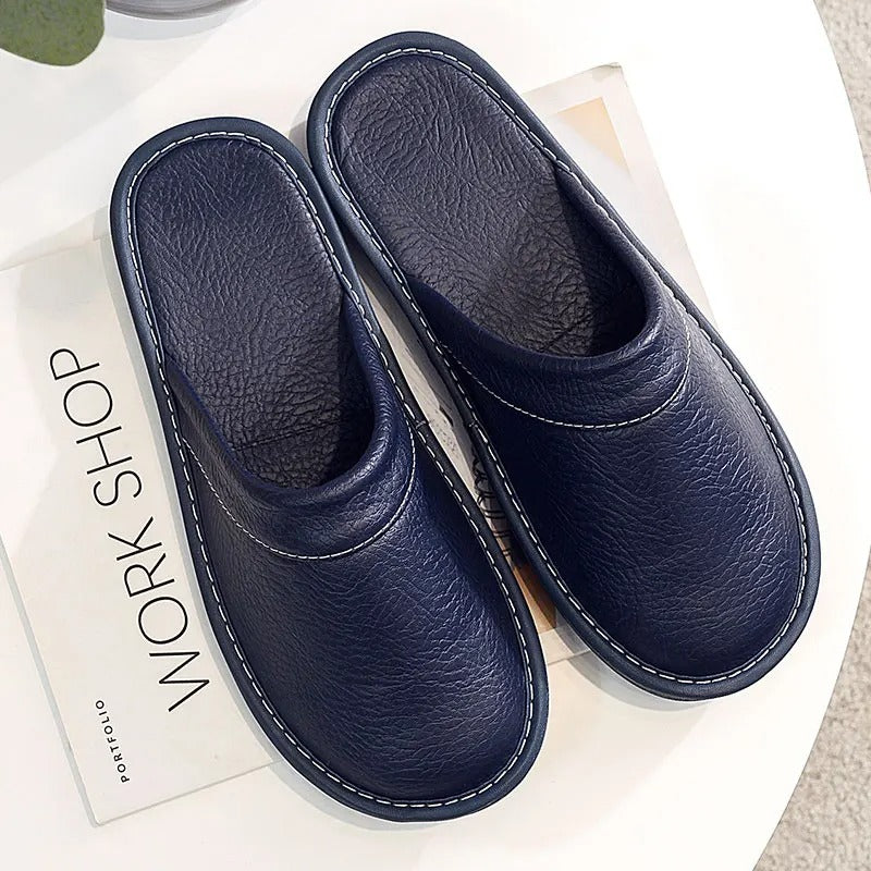 Brian | Men's Clog Slippers with Stitched Trim