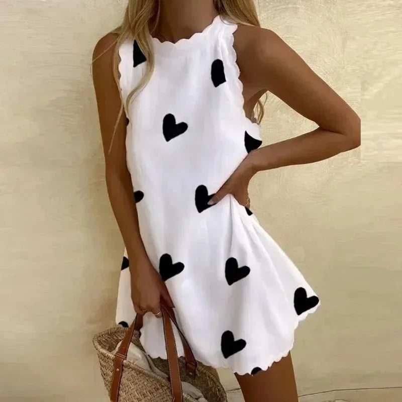 Amber | Women's Sleeveless Square Neck Mini Dress
