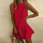 Amber | Women's Sleeveless Square Neck Mini Dress