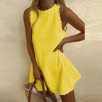 Amber | Women's Sleeveless Square Neck Mini Dress