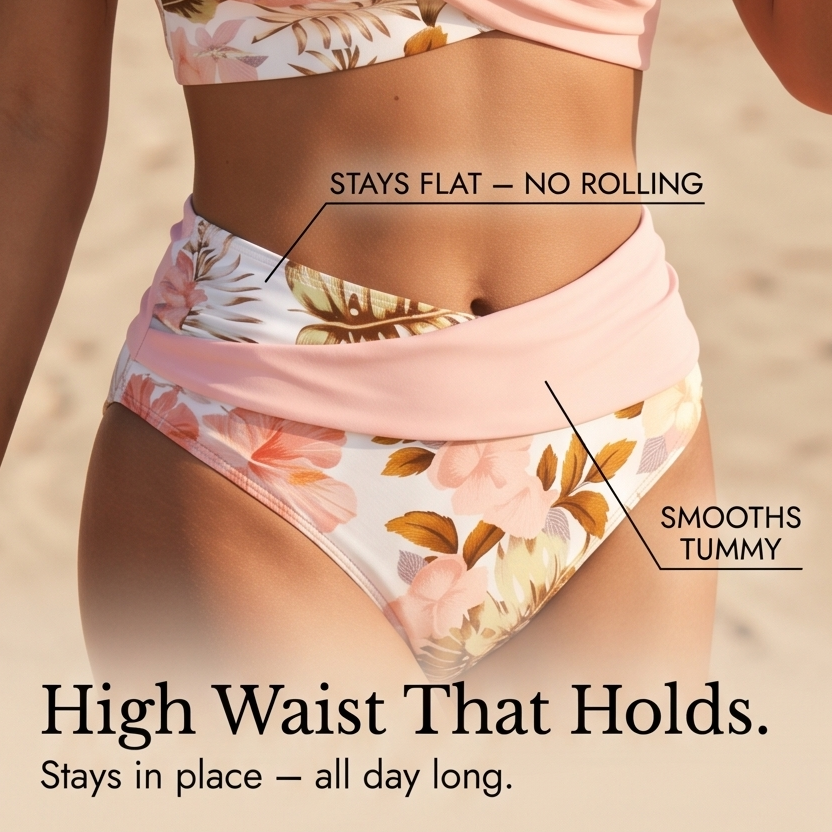 Nienke | Women's Wrap V-Neck High-Waist Bikini Set