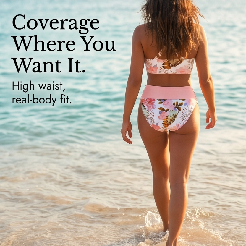Nienke | Women's Wrap V-Neck High-Waist Bikini Set