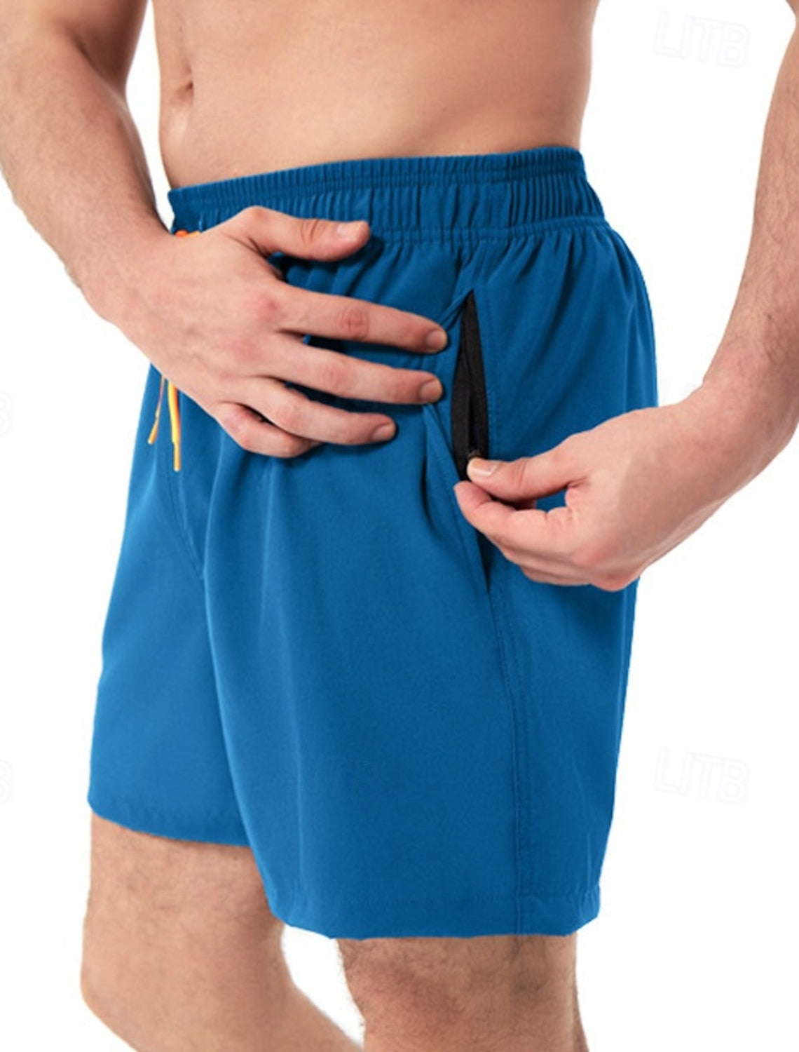 Warren | Men's Layered Drawstring Board Shorts with Pockets