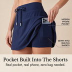 Sienna | Women's Sleeveless Top and Skort Two-Piece Set with Built-In Shorts