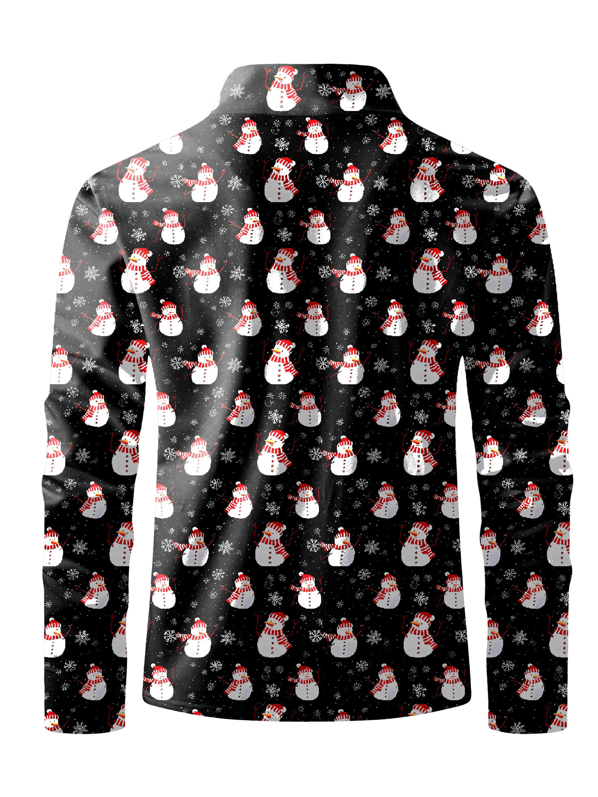 Rutger | Men's Christmas Blouse Printed Button-Up Shirt