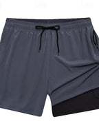 Warren | Men's Layered Drawstring Board Shorts with Pockets