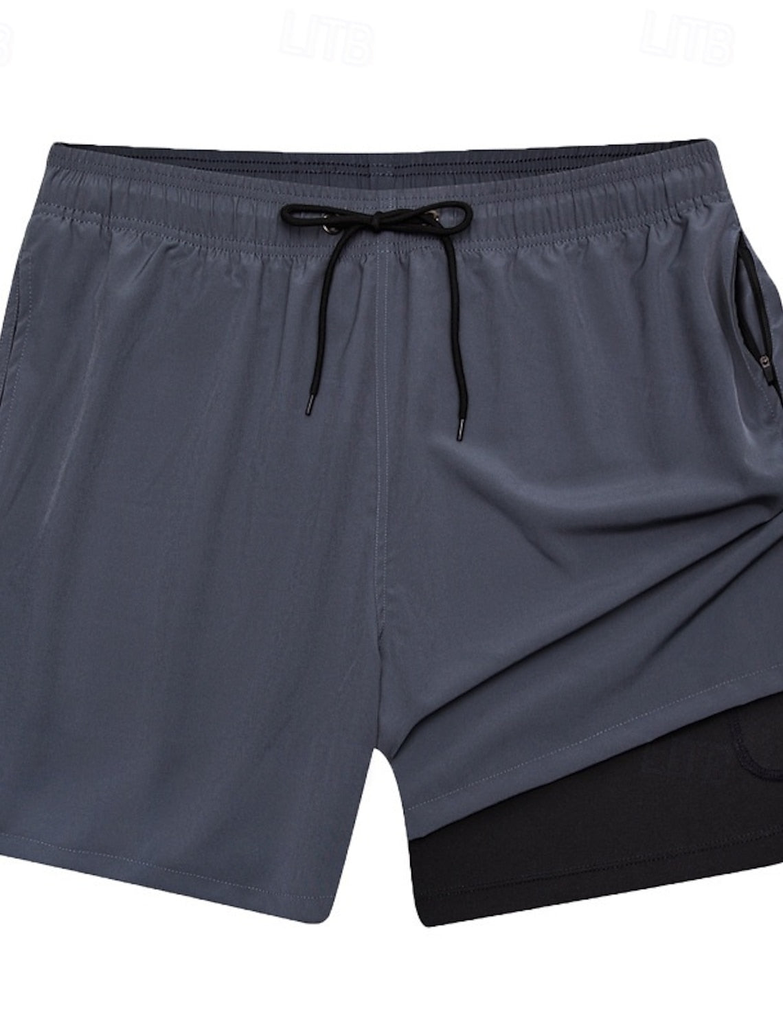 Warren | Men's Layered Drawstring Board Shorts with Pockets