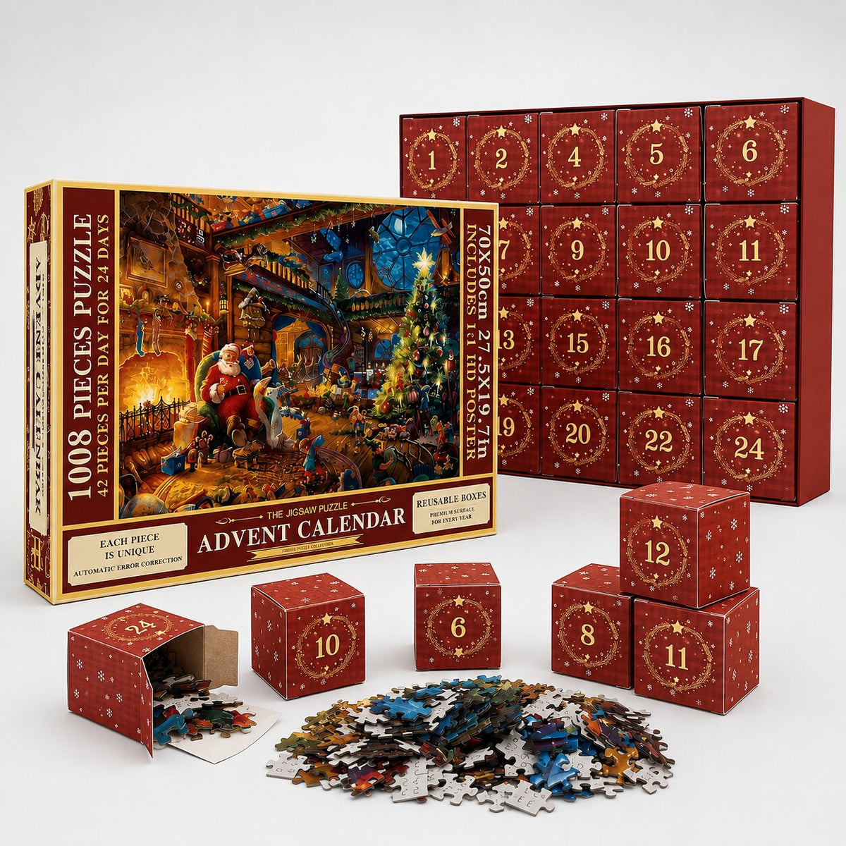 Fien | Advent Calendar Christmas Gift, Men's 1008-Piece Winter