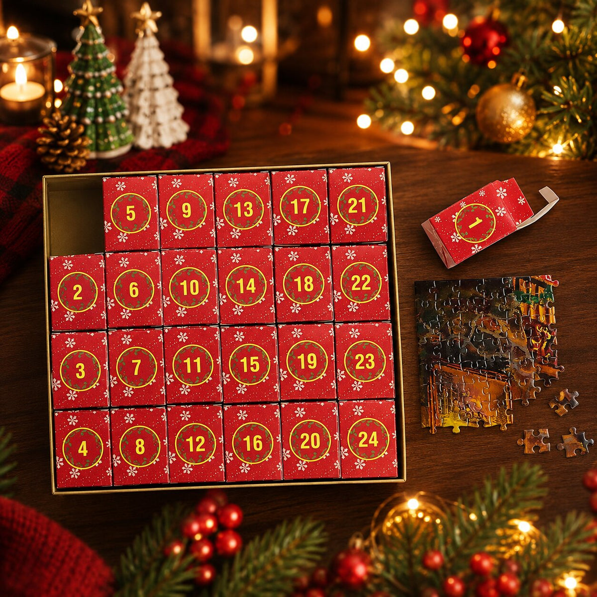 Fien | Advent Calendar Christmas Gift, Men's 1008-Piece Winter