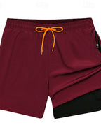 Warren | Men's Layered Drawstring Board Shorts with Pockets
