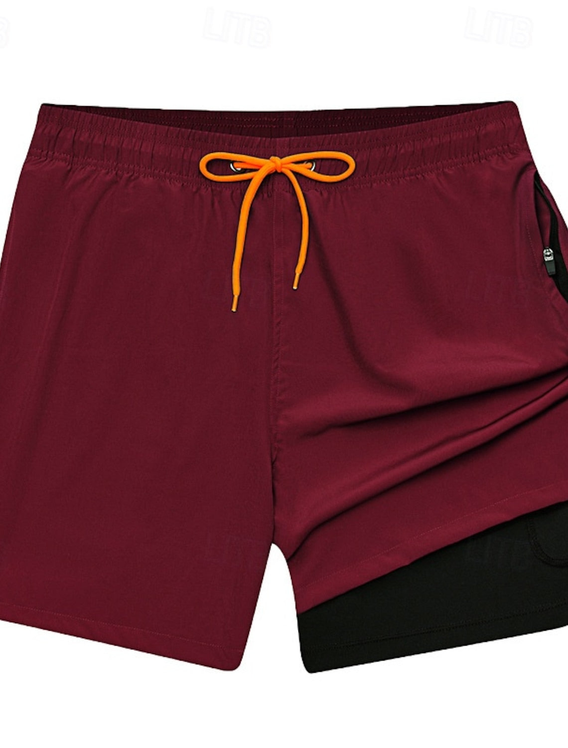 Warren | Men's Layered Drawstring Board Shorts with Pockets