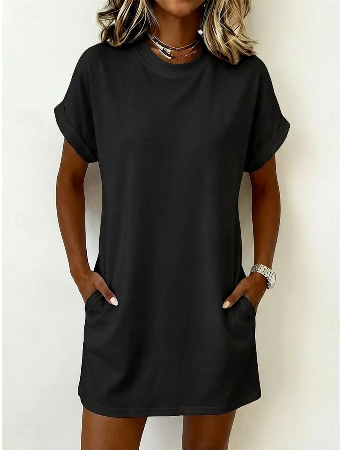 Sonja | Women's Relaxed Pocket Mini Dress