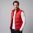 Henrik | Men's Quilted Stand-Collar Gilet with Zip Pockets