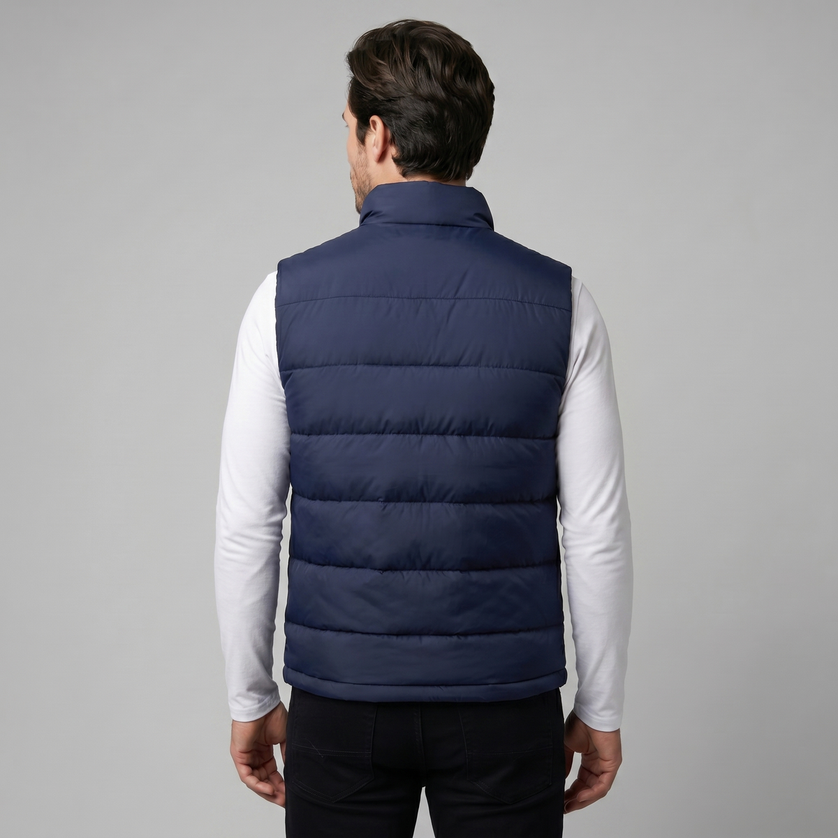 Henrik | Men's Quilted Stand-Collar Gilet with Zip Pockets