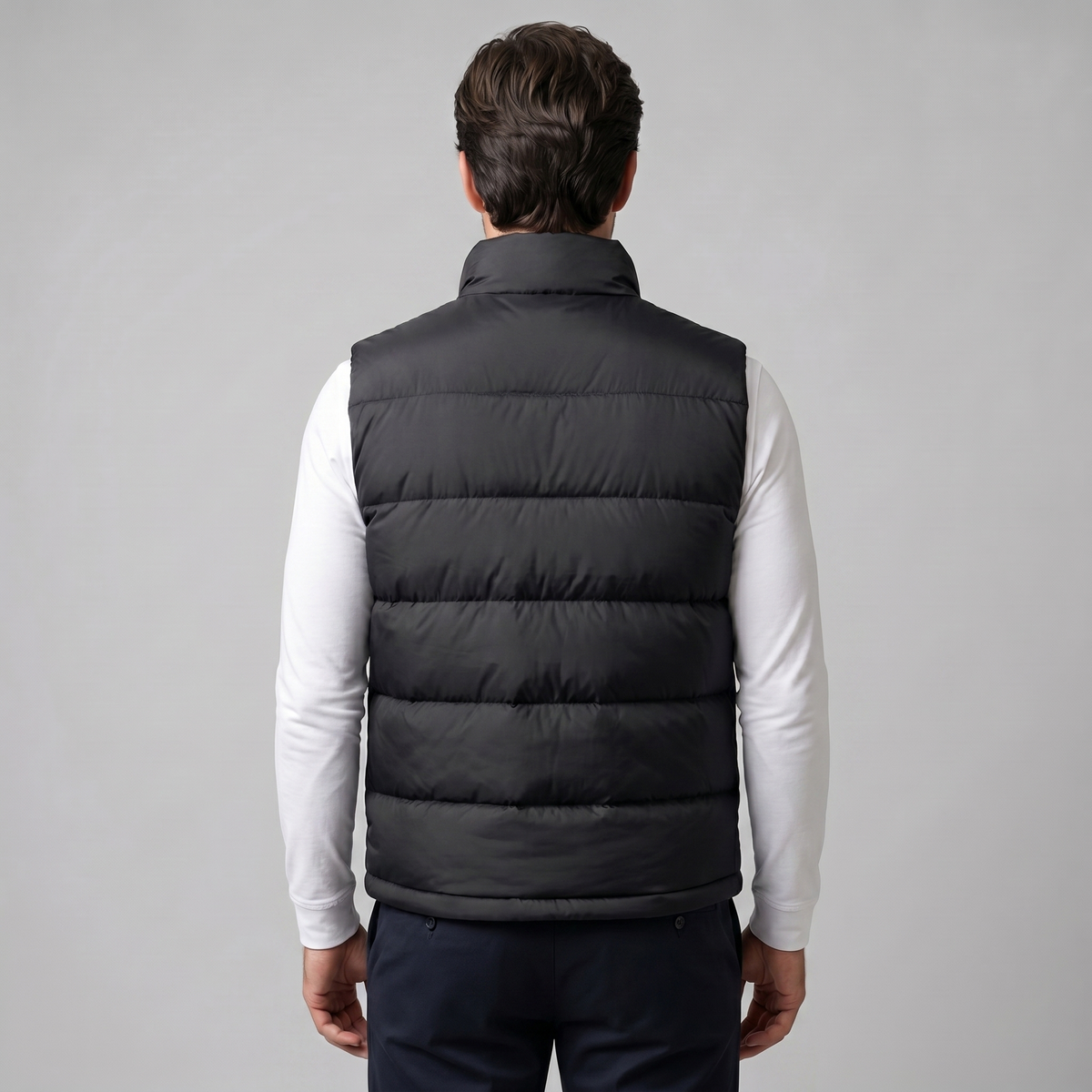 Henrik | Men's Quilted Stand-Collar Gilet with Zip Pockets