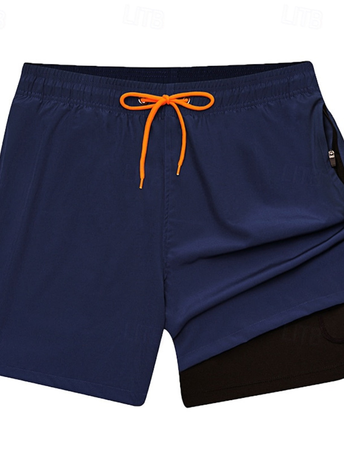 Warren | Men's Layered Drawstring Board Shorts with Pockets