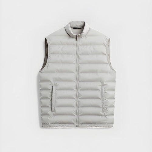 Hayes | Men's Quilted Sleeveless Puffer Vest with Stand-Up Collar