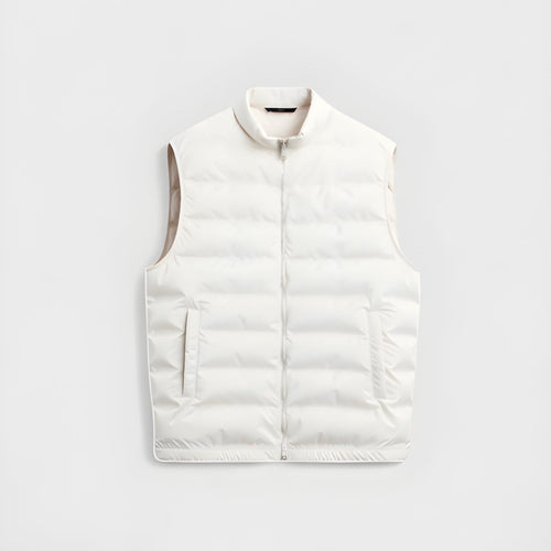 Hayes | Men's Quilted Sleeveless Puffer Vest with Stand-Up Collar