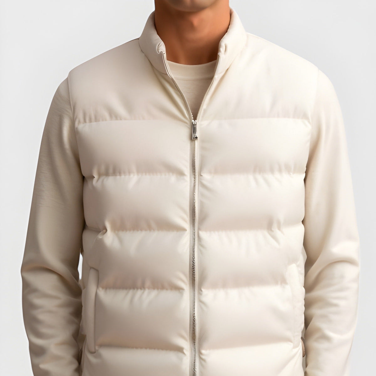 Hayes | Men's Quilted Sleeveless Puffer Vest with Stand-Up Collar
