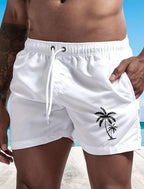 Wilco | Men's Palm Tree Print Drawstring Boardshorts