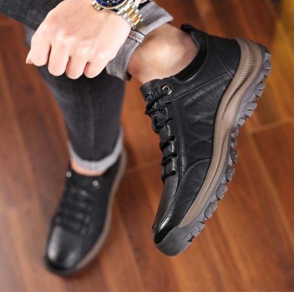 Reid | Men's Lace-Up Sneakers with Cushioned Sole