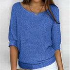 Asta | Women's Round Neck Ribbed Knit Top